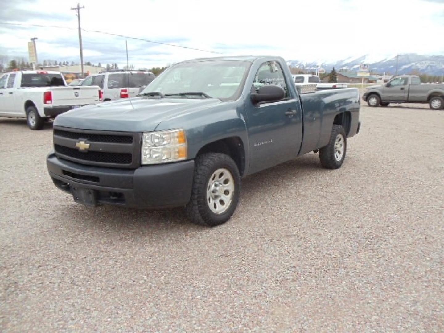 2011 Blue /Gray Chevrolet Silverado 1500 Work Truck (1GCNKPEA7BZ) with an 4.8L V8 Gas engine, Automatic transmission, located at 5465 Highway 2 W., Columbia Falls, MT, 59912, (406) 892-4407, 48.352188, -114.240929 - This truck was previously owned by the federal government so it has been well maintained and taken care of. The truck is clean inside and out with good tires and low miles. This truck has been mechanically inspected. This is the regular cab long box work truck. - Photo#2